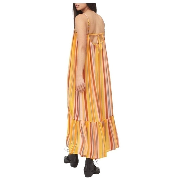 All Saints Paola Stripe Midi Shift Dress Women’s 6 - Picture 2 of 13